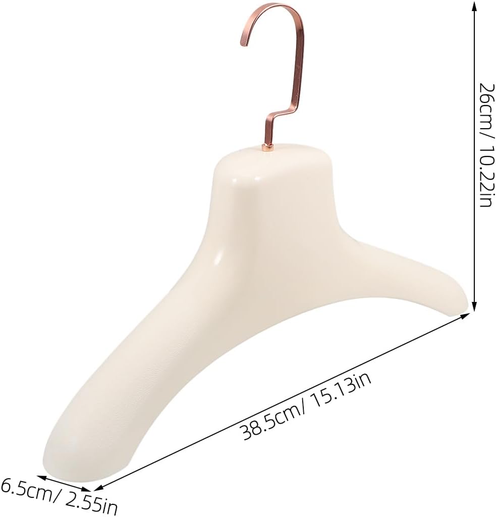 MAGICLULU Wide Shoulder Hanger Plastic Coat Hanger for Jackets Fur Garments Reusable Closet Organizer 15.15 X 10.23 X 2.55 in Space-Saving Clothes for Home Storage