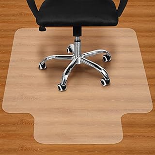 BesWin Office Chair Mat for Hardwood Floor - 36"x48" Clear PVC Desk Chair Mat - Heavy Duty Floor Protector for Home or Office - Easy Clean and Flat Without Curling (B086WL3X3R)
