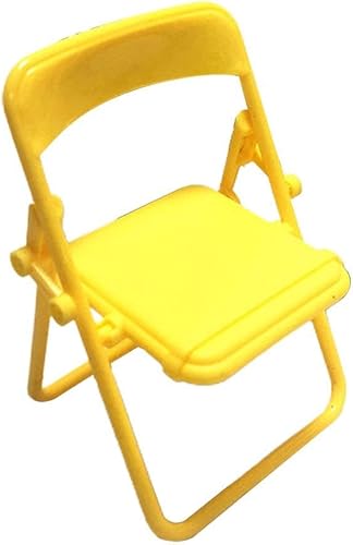 GEKUPEM Silla pequeña plegable con respaldo de 14 piezas, mini juguete de silla plegable, juguete Montgomery Brawl, forma de silla plegable, soporte