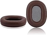 Replacement Ear Pads Compatible with Audio Technica ATH M50X, M50xBT2, M50XBT, M50, M40X, M30, M20, M10, ATH-MSR7 Headphones Soft Protein Leather and Memory Foam Repair Accessory Ear Pads (Brown)