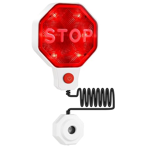 WODHMIEY Sensore di parcheggio a ultrasuoni, aiuto parcheggio, garage, misurazione precisa della distanza, segnale di avvertimento a LED, indicatore acustico, regolazione automatica della distanza