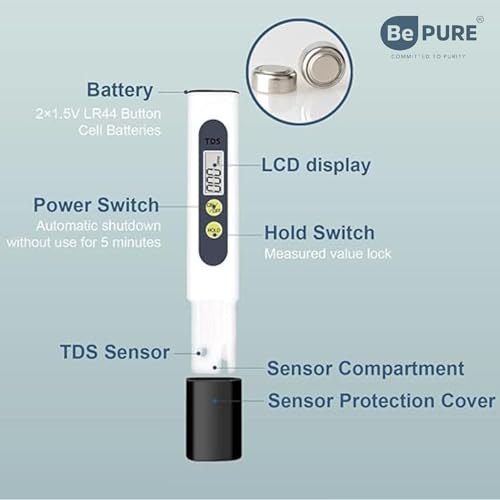 Image of Bepure 18 in 1 Water Testing Kit with TDS, pH, Chlorine and 14 More Parameter Testing | Instant Water Quality Result