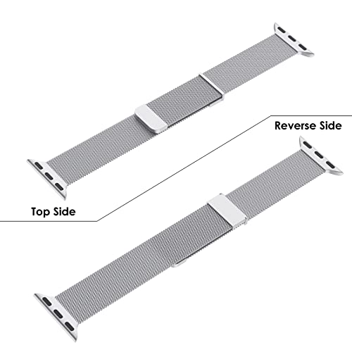 Tuocal Metal Upgraded Strap Compatible with Apple Watch Strap 42mm(Series 3/2/1) 44mm 45mm 46mm - Image 2