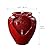 Teamson Home Outdoor Pot Fountain with LED Lights and Pump, Floor Water Fountain for Patio, Garden, Backyard, Decking Home Décor, 16.93 Inch Height, Red