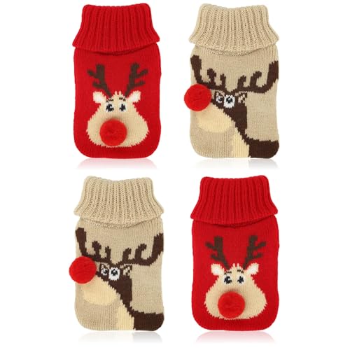 com-four® 4X Taschenwärmer mit Stoffüberzug - Wiederverwendbare...