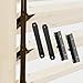SOLRIG Deck Sunblind System Brackets, Louver Hardware Kit for Wood Blinds and Shutters, Up to 11 Boards (48''), Complete Louver Pergola Kit Perfect for Privacy Fence, Deck, Interior and Exterior