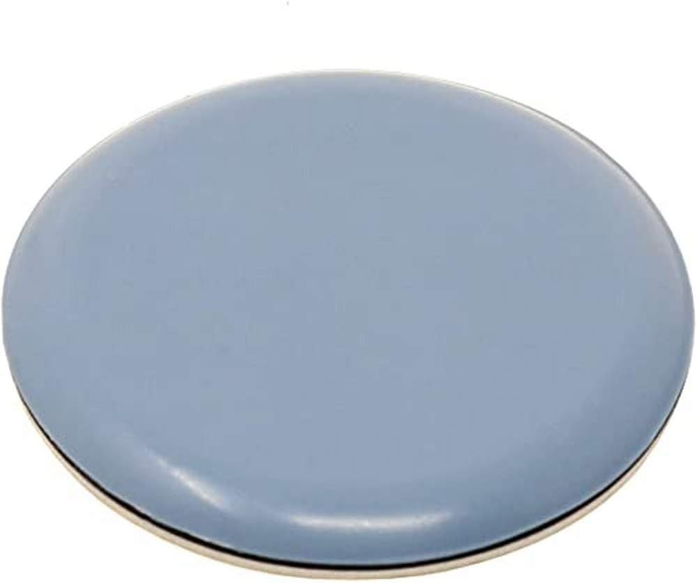 Adsamm® / 100 x Self-Adhesive PTFE Furniture Gliders/Grey/Blue/Diameter 60 mm/Round / 5 mm Thick Furniture and Floor Gliders