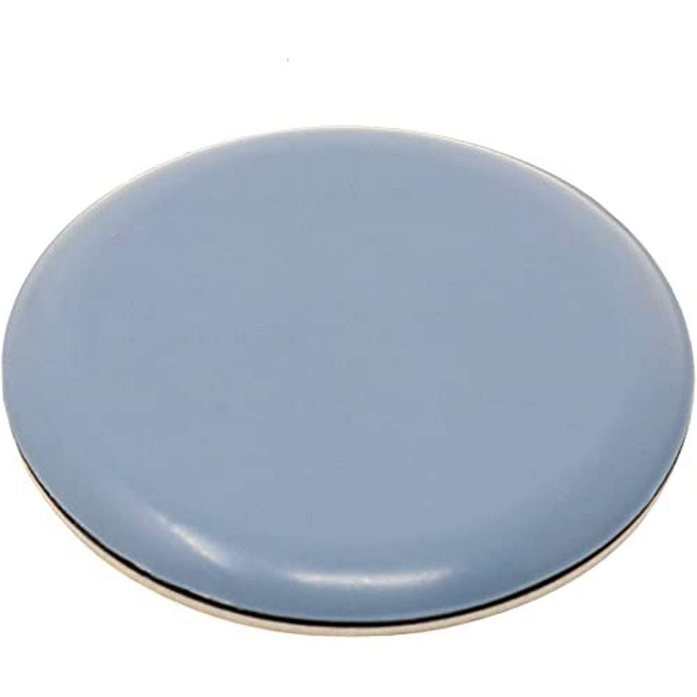 Adsamm 100 x Self-Adhesive PTFE Furniture Gliders Grey Blue Diameter 60 mm Round 5 mm Thick Furniture and