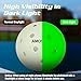 Amoswiz Pickleball-Bälle, leuchtet im Dunkeln, verbesserte nahtlose Outdoor-Pickleballs, 4 Stück, leuchtende Pickle-Bälle, heller und langlebiger für das Spielen bei Nacht