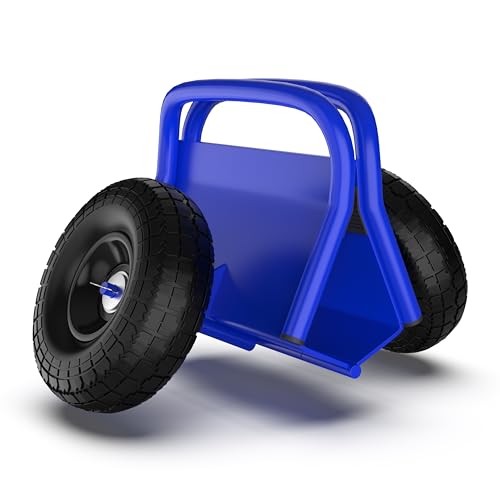 Carretilla para paneles pesada con ruedas sólidas de 10" miniatura 3