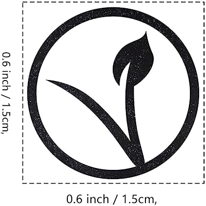 Vegan Meal Rubber Stamp, 3/5 Inch Wedding Meal Choice Small Mini Stamp for Scrapbooking image 5