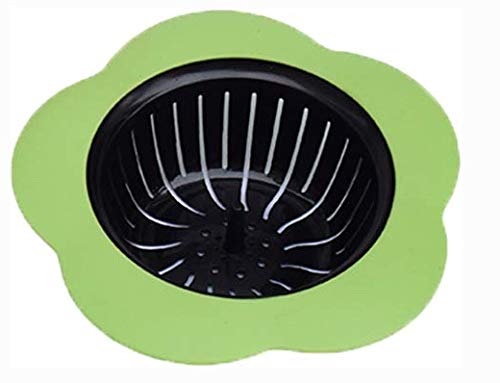 Tagve Creative Patterns Silicone Sink Strainer Kitchen,4.5" Diameter Easy Clean Plastic Filter Basket (1, Green) (B082W1RN3S) Amazon Price History, Amazon Price Tracker