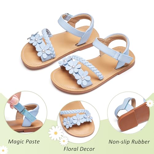 Image of GINFIVE Toddler Girls Sandals Girls Toddler Sandals Little Girls Kids Shoes