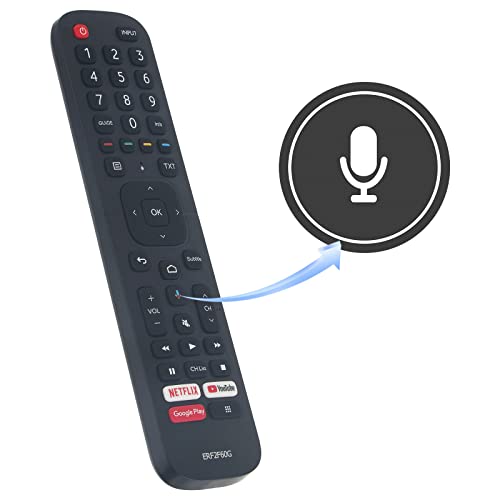 VINABTY ERF2F60G Replacement Voice Remote Control fit for Hisense Full HD Smart TV 40A35EEAS 32A56E 40A56E HE32E5620FHATS 40A5700FA A20251U 55A6501EU 65A6501EU G202641 50H8F 55H8F 65H8F 55H9F 65H9F - Image 3
