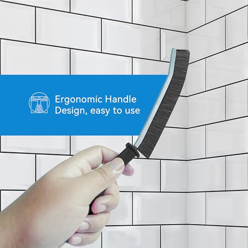 Yumuwind Crevice Cleaning Brush, Bathroom Hard Bristle Crevice Cleaning Brush, Long Handle Stiff Cleaning Brush Tool, Thin Cleaning Brush for Home Kitchen (2PCS) - Image 4
