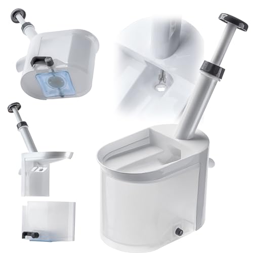 KADAX Dénoyauteur de cerises en plastique avec grand bac de récupération - Pour une séparation rapide du noyau et de la pulpe - Blanc