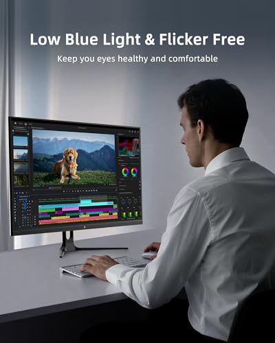 undefined KTC 32 Inch Computer Monitor 2K - 1440P IPS Monitor 120Hz, Adaptive Sync, 109% sRGB, HDR10, Eye Care, HDMI Displayport, Tilt, VESA Compatible, 100Hz PC Monitors for Home Office Gaming, White, H32D6 の商品画像 5