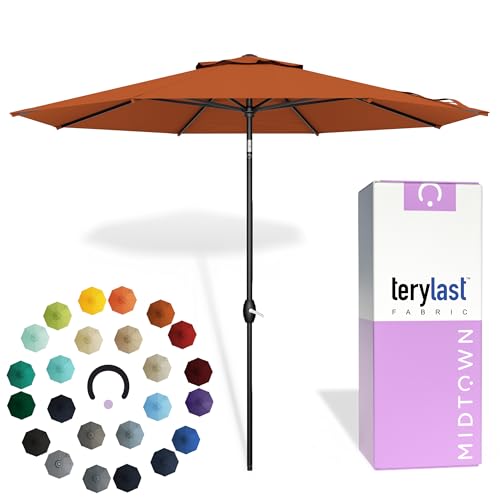 Midtown Umbrellas 9 ft Auto-Tilt Patio Umbrella