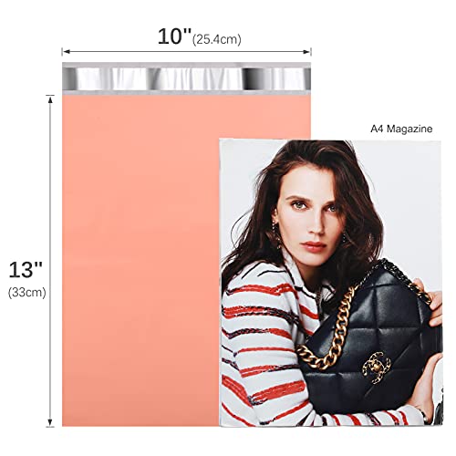 Image of Metronic Poly Mailers 10x13 100 Pcs | Medium Size Shipping Bags for Clothes | Large Poly Mailer Bags, Shipping Envelopes, Mailing Bags for Small Business, Strong Adhensive Poly Bags Pink