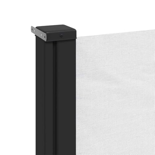 Store latéral rétractable résistant aux UV et à l'eau en polyester blanc - 7
