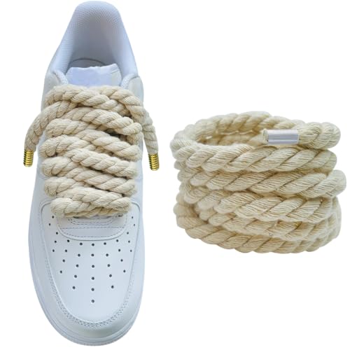 Lopau Thick Rope Shoe Laces for Air Force 1 Sneakers, Chunky Fat Rope Laces for Dunks,AF1,Air Jordan...