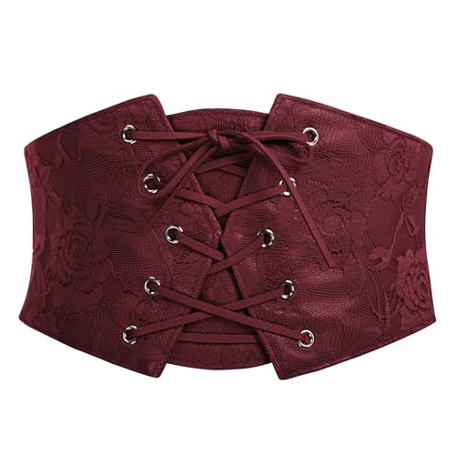 Corset Renaissance Scarlet Darkness femme avec dentelle