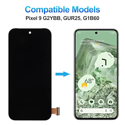 Duotipa OLED for Google Pixel 9 Screen Replacement for Google Pixel 9 G2YBB GUR25 G1B60 LCD Display Touch Screen Digitizer Assembly Replacement with Tools(Fingerprint Support) by Duotipa - Image 2