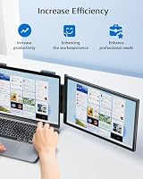 Yodoit Laptop Screen Extender, 1920 × 1080 14-Zoll-FHD-Reisemonitor Bildschirm Erweiterung mit USB-Typ-C-Anschluss und integrierten Lautsprechern, kompatibel mit PC, MacBook und Xbox – Ansicht 5
