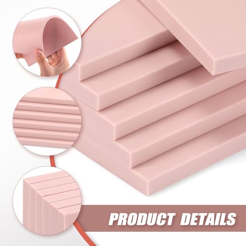 Image of Linoleum Blocks for Printmaking Supplies - 6PCS 8 inchx6 inchRubber Linocut Block Printing Kit for Stamp Carving, Soft Relief Printing Linoleum for DIY Crafts & Art Projects