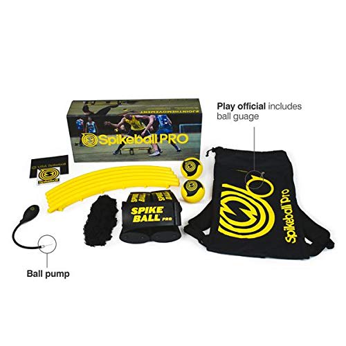 Spikeball Pro Kit (Tournament Edition) - Includes Upgraded Stronger Playing Net, New Balls Designed to Add Spin, Portable Ball Pump Gauge, Backpack - As Seen on Shark Tank TV