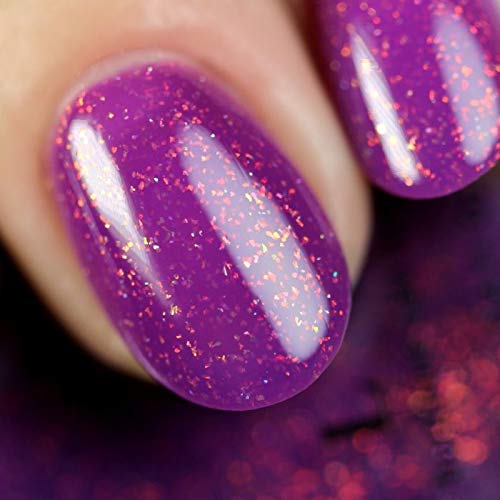 Image of ILNP Paisley - Dark Magenta Holographic Shimmer Nail Polish
