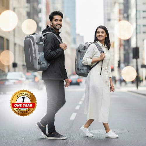Image of KARRIER Vacuum Compression Backpack for Men & Women - 3-in-1 Travel Bag with Built-In Compression System, 17.3 inch Laptop Sleeve & Cabin-Friendly Design