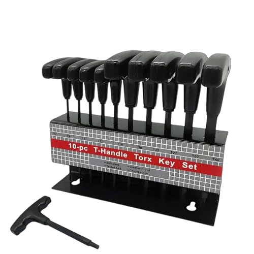 Decorhome Juego de llaves Allen, juego de llaves hexagonales, juego de llaves métricas, juego de llaves Allen de 10 piezas, llave Allen para bicicletas, llave Allen compacta estándar para muebles,