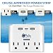 Cruise Ship Essentials 2026 Must Haves - Cruise Luggage Tags Holder, Cruise Approved Non-Surge Power Strip, Magnet Hooks, Lanyard, Towel Bands. Cruise Accessories for All Cruise Lines