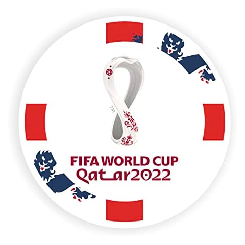 England FIFA World Cup 2022 Decor Sticker Labels - Waterproof HJET Satin Plastic Label (Pack of 24) Cover