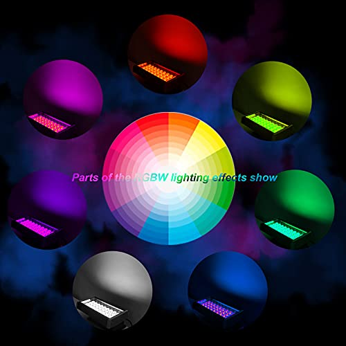 Atcd Led Wall Washer Lights Rgbw Color Changing With Rf Remote, 144W Waterproof Wall Washer Led Light For Outdoor/Indoor Lighting Projects, Hotels, Building Wall Decorations #TOP1