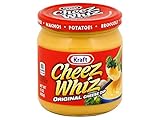 Kraft Cheez Whiz Original Plain Cheese Dip, 15 Ounce -- 12 per case.