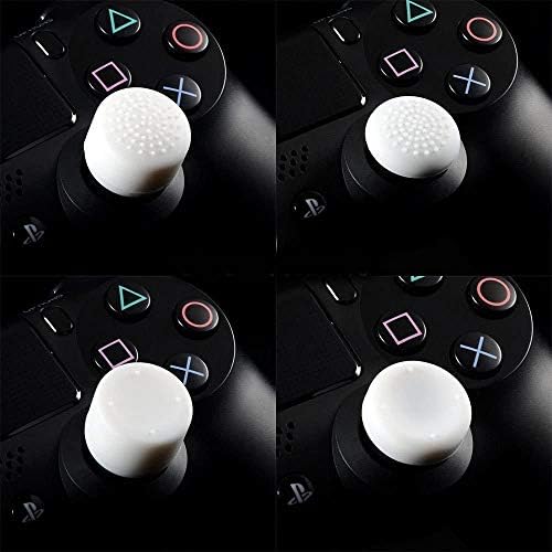 8pcs Various Size Thumb Grips for Controller Analog Sticks - White