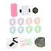 ERINGOGO 11Pcs Eyelash Isolation Tape Breathable Adhesive Eyelash Patches for Safe Eyelash Extension Application Includes Colors of Graft Tapes and Pads for Beauty