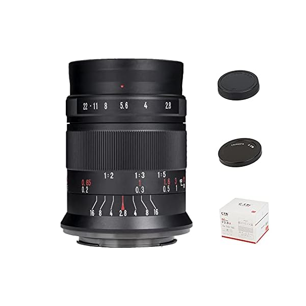 7artisans 60 mm F2.8 II Makroobjektiv APS-C Manuell fixiertes Kameraobjektiv für Fuji X-Mount Kameras