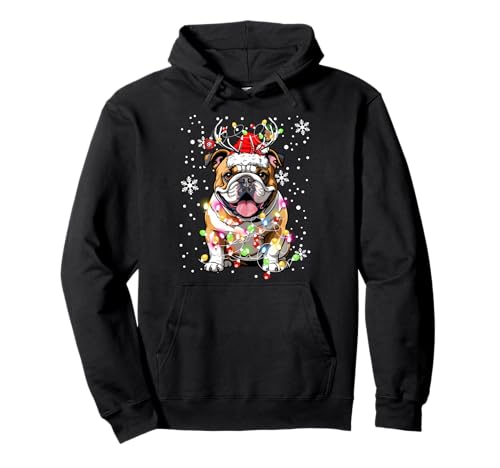 Weihnachtsmütze, passende Weihnachtsmütze, englische Bulldogge, Weihnachten Pullover Hoodie
