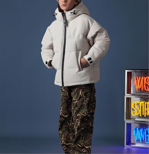 Boys Puffer Jacket with Hood - Warm Winter Coat for Kids, Lightweight & Windproof, Casual Outdoor Puffer Jacket for Boys3
