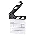 Action Cut Board, Andoer Acrylic Film Clapboard Dry Erase Compact Size TV Film Movie Director Cut Action Scene Clapper Board Slate