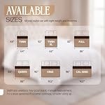 Beddora Refroidir les consolateurs matelassés Queen Size, Insert de couette pour toute la saison, Down Alternative Box Consolateur de lit avec onglets d'angle, Respirant & Lavable en machine (blanc)