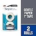 Nexcare Gentle Paper Tape, Medical Paper Tape, Secures Dressings and Lifts Away Gently, 1 in x 10 Yards, 2-Pack (4 Rolls)
