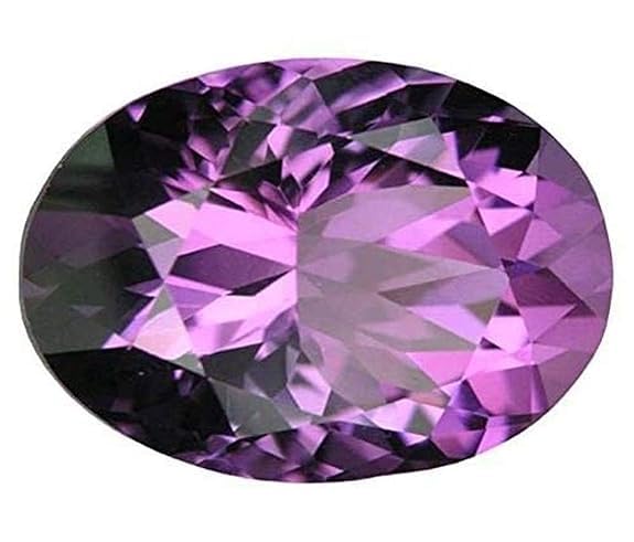 Pierre d'améthyste naturelle 12,25 Ratti / 11,32 carats certifiée en laboratoire - Katela/Kathela Rashi Ratna - Pierre précieuse en vrac pour homme et femme - B0CR67WS-01