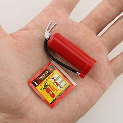 E-outstanding 1-Pack Decoration Fire Extinguisher with Sticker for 1/10 Scale RC Rock Crawler Axial SCX10 RC Car Truck Parts