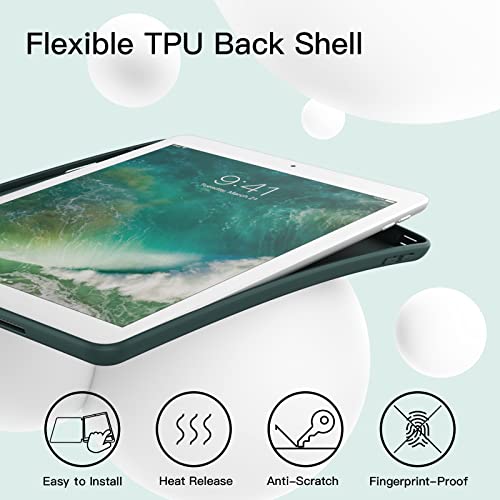 JETech Case for iPad 9.7-Inch (6th/5th Generation, 2018/2017) with Pencil Holder, Slim Tablet Cover with Soft TPU Back - Image 3