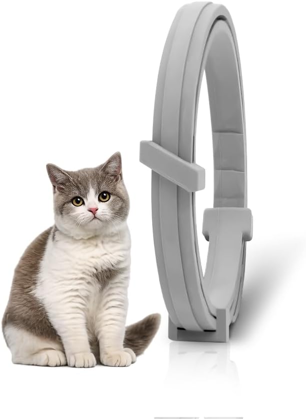 fcesiweg Flea Collar for Cats, Tick Collars for Cats,8 Months Protection,Cat Flea Tick Collar, Easy to Use -1P