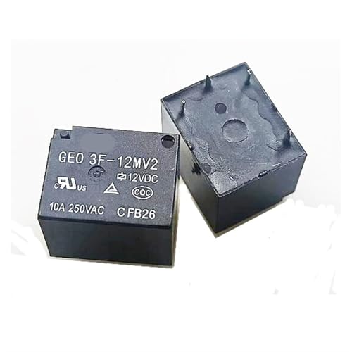 Relé 12V 10A 4PIN GEO3F12MV2 DC12V componente electrónico de conmutación 10 unidades